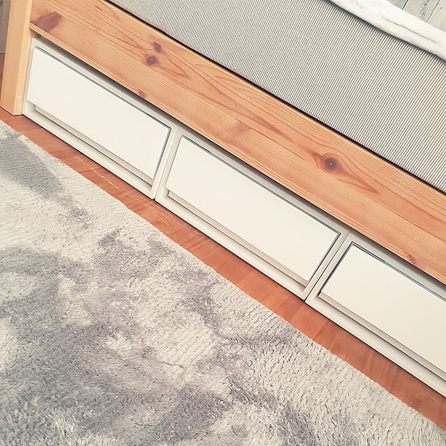 Bedroom,衣装ケース,無印良品,カラーボード,ダイソー,セリア,タイルシール dolphin24の部屋