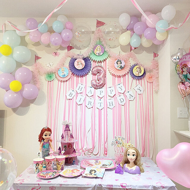 プリンセス　誕生日　壁面　壁面飾り　イベント　パーティー