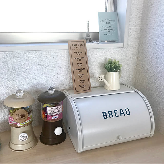 Kitchen,ガチャガチャ風キャンディポット,BREAD入ってません,BREADケース,ダイソー,セリア,キャンドゥ R.mamaの部屋