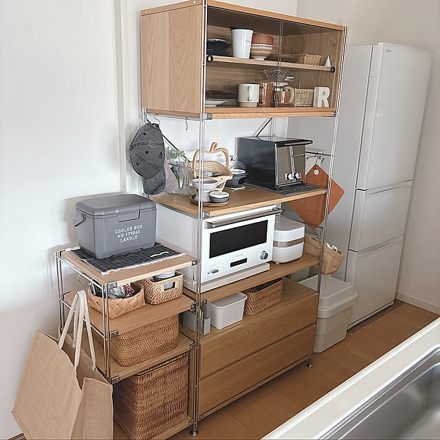 Kitchen,ステンレスユニットシェルフ,無印良品 Naの部屋