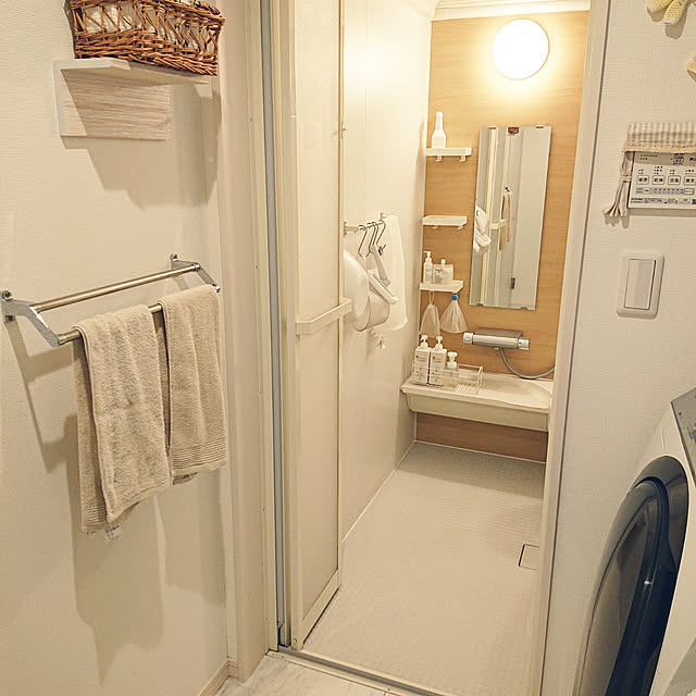 Bathroom,大掃除,お風呂場の床,無印良品 okuriの部屋