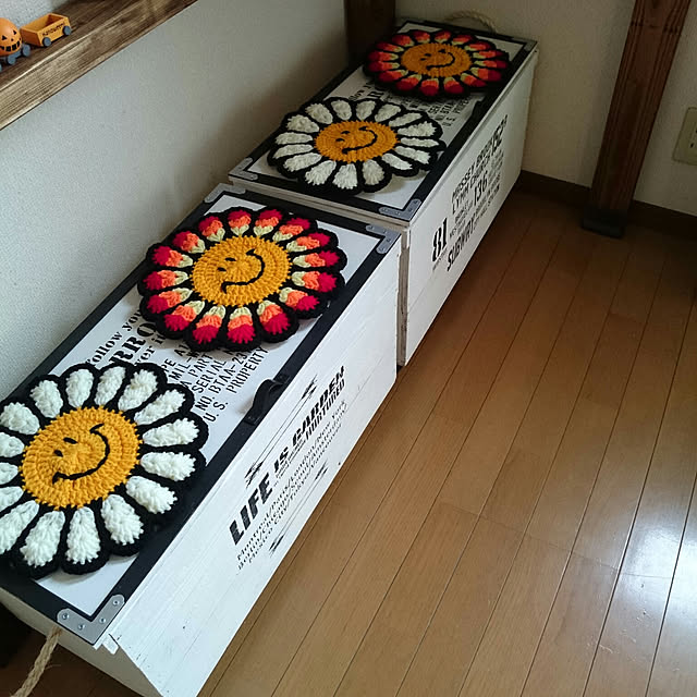 zigworksさん,円座,りんご箱 miruhaの部屋