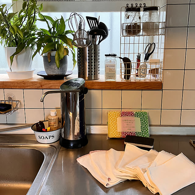 Kitchen,キッチンお掃除道具,無印良品布巾,ダスキンスポンジ,無印良品,ダスキン tomorinの部屋