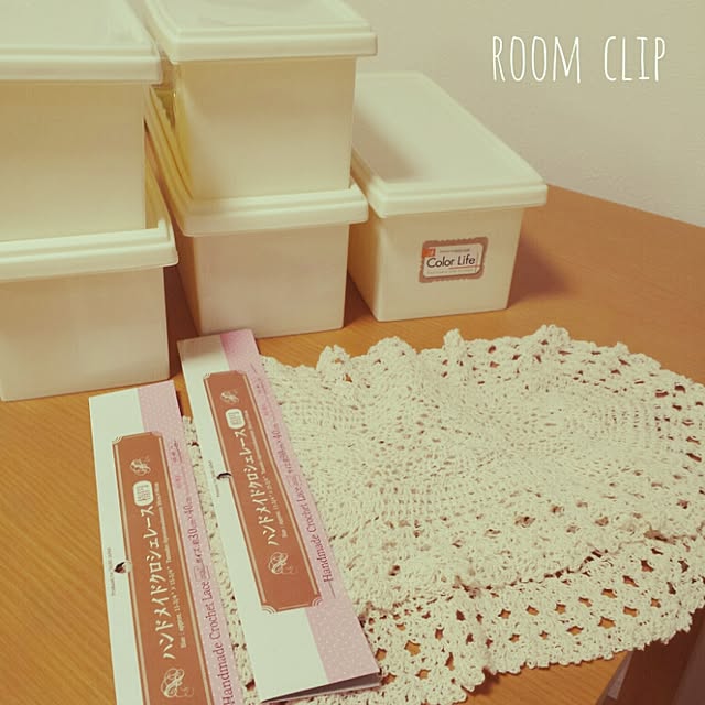 Overview,ダイソー,クロシェレース,収納ケース,購入品♡ hime.sakuの部屋