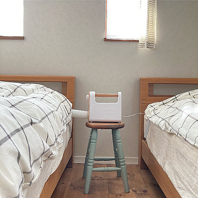 寒さ対策,フレンチカントリー,カフェ風インテリア,天然素材の家,ナチュラルインテリア,Room Clipショッピング,ブルーノ布団乾燥機,ブルーノ,布団乾燥機,Bedroom mami3の部屋