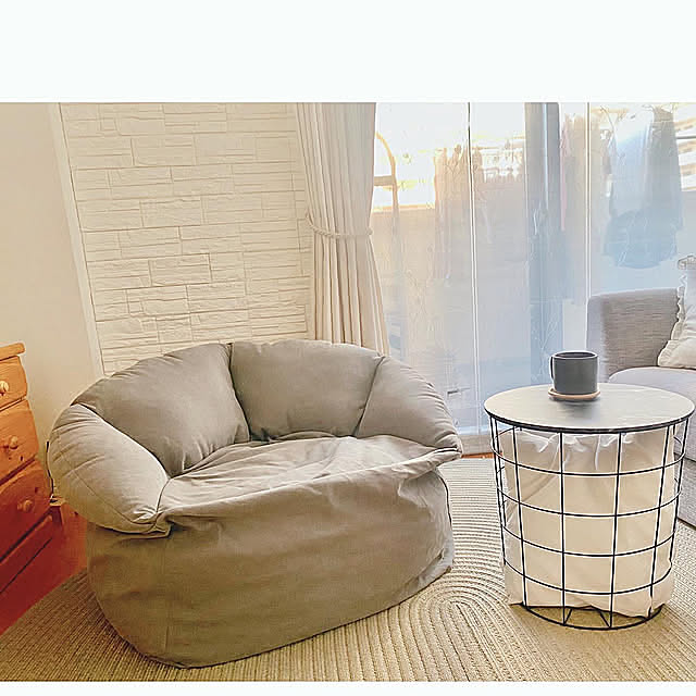 Lounge,2023.7.29,ニトリ,ビーズクッションソファー,ニトリモニター naturalの部屋