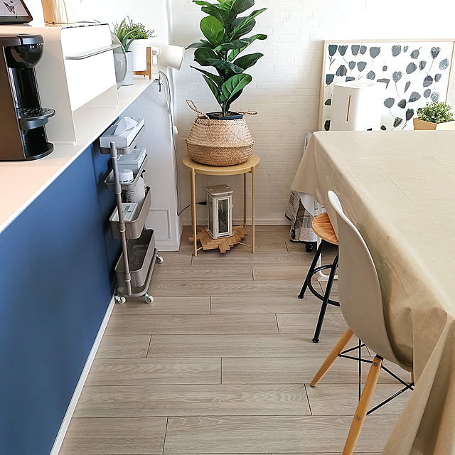 ダイニング,マンション暮らし,マンションインテリア,カウンター下,カウンター下収納,収納,収納アイデア,収納グッズ,ワゴン収納,山善アンバサダー,山善,山善のトローリー,くらしのeショップモニター,隙間収納,山善くらしのeショップ,北欧インテリア tttbbbの部屋