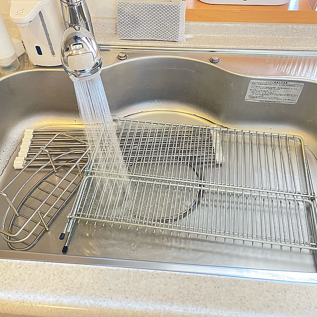 水切りラック,マーナ,つけ置き洗いキャップ,つけ置き洗い,掃除,すっきり暮らす,シンプルライフ,シンプルな暮らし,暮らし,マンション暮らし,シンプル,くらし rakudaの部屋