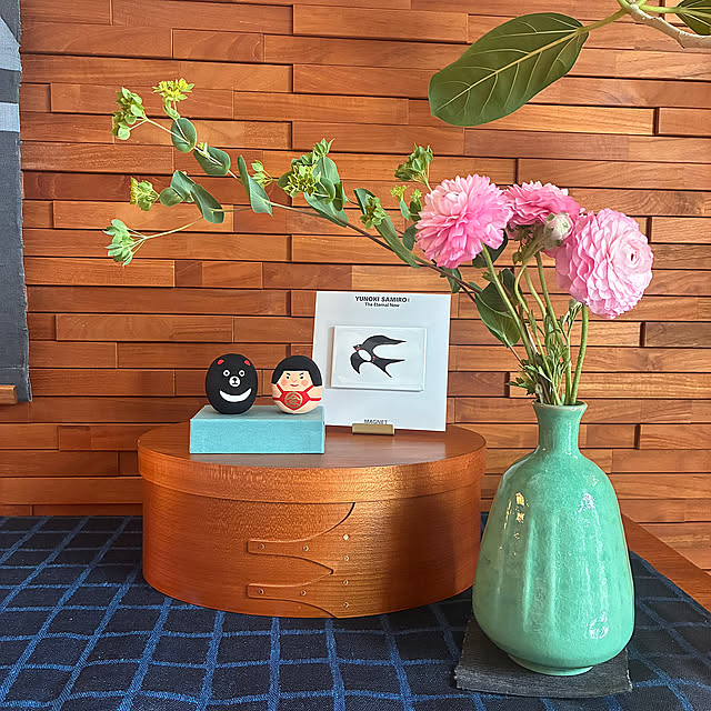 Lounge,ラナンキュラス,シェーカーボックス,柚木沙弥郎展,中川政七商店の置き飾り,こどもの日 walking123の部屋