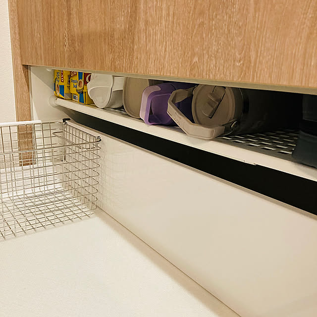 Kitchen,収納力アップ,収納の工夫,収納アイテム,収納棚DIY,収納スペース,収納見直し,収納棚,収納アイデア,収納,カップボードの中,カップボードの下,カップボードDIY,カップボード収納,カップボード amyの部屋