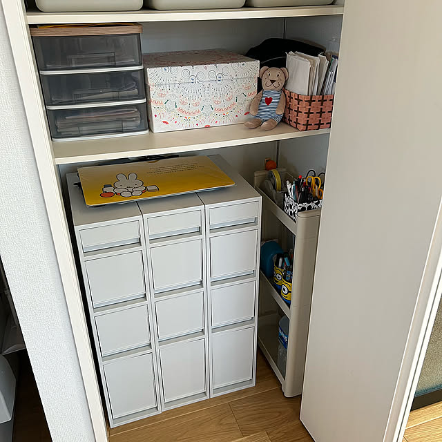 My Shelf,隠す収納,すっきり暮らしたい,無印良品 ポリプロピレン引き出しケース,無印良品 収納,無印良品,収納スペース,いいね!ありがとうございます◡̈♥︎ miffy.0044の部屋