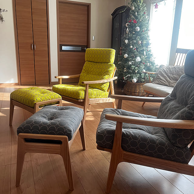 Lounge,マルニ木工,マルニ60,マルニ60×minä perhonen,dop-tambourine,mina perhonen,一番好きな場所,クリスマスツリー,癒しの時間,おうち時間,心地よい暮らし,お家時間を楽しむ♪,心地よく暮らす工夫,リラックス空間,花とグリーンのある暮らし,平家の家 rinrinの部屋