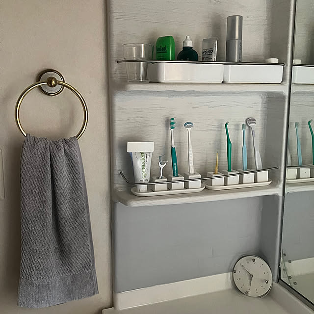 Bathroom,リメイク,ホワイトインテリア,北欧,モノトーン,セリア,DIY uniccoの部屋