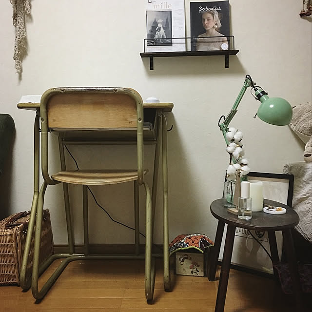 My Desk,レトロ,学校の机,学校の机と椅子,学校の椅子,パソコンデスク,デスク,古道具 Aikoの部屋