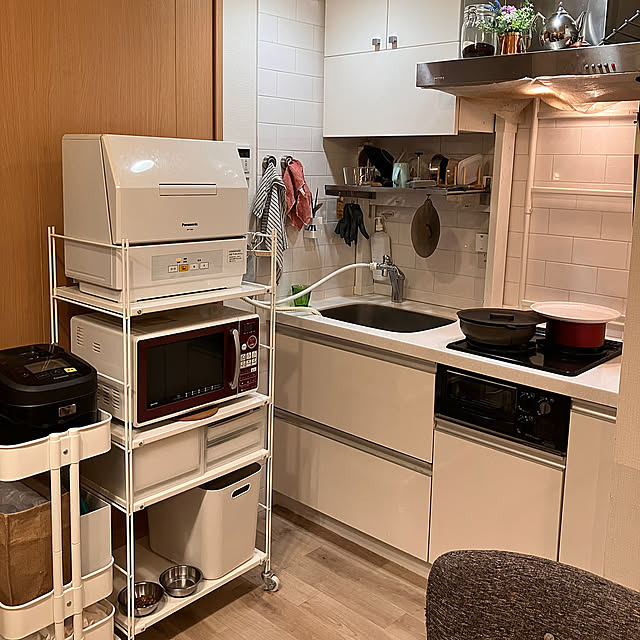 Kitchen,食洗機,炊飯器,DALTON,ラブリコ,IKEA,DIY,無印良品 hisy16の部屋