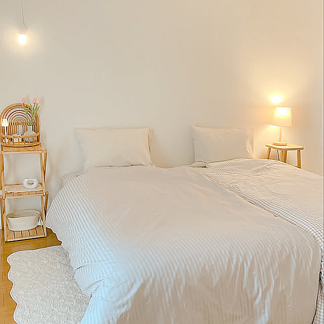 無印良品,シンプル,ナチュラル,ナチュラルインテリア,100均,おうち時間,Bedroom kurumiの部屋