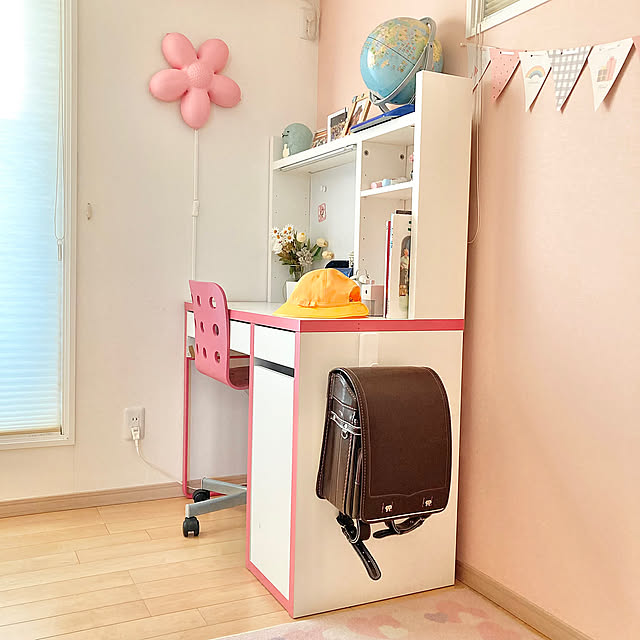 My Desk,ランドセル,コマンドフック,仮置き,通学グッズ,IKEA,子どもと暮らす hayunoの部屋