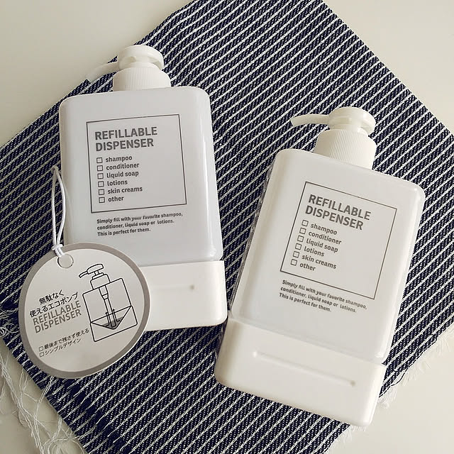Bathroom,キャンドゥ☆,シャンプーボトル,無駄なく使いきる！,シンプルモノトーン,シンプルデザイン,おきにいり♡ ohatsuの部屋
