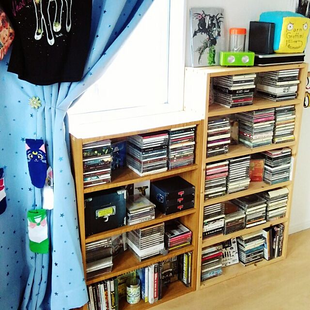 My Shelf,趣味部屋,CD収納,あいうえお順,ポルノグラフィティ,ごちゃごちゃ mashiroの部屋