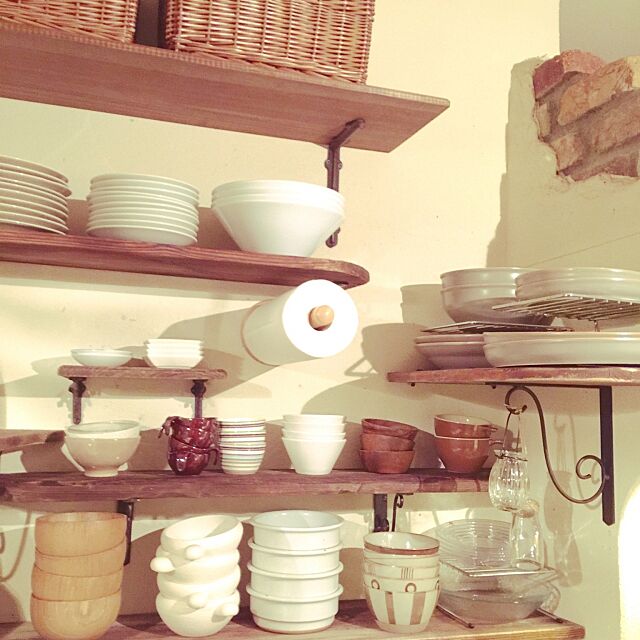 My Shelf,イッタラ,ダンスク,セリア,ダイソー,かご,食器,キッチンペーパーホルダー rosemaryの部屋