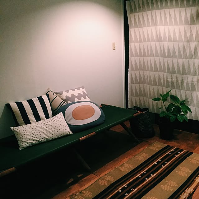 Lounge,アンティーク,北欧,marimekko,観葉植物,室内グリーン,ショウナンゴム,Basket,industrial Manamiの部屋