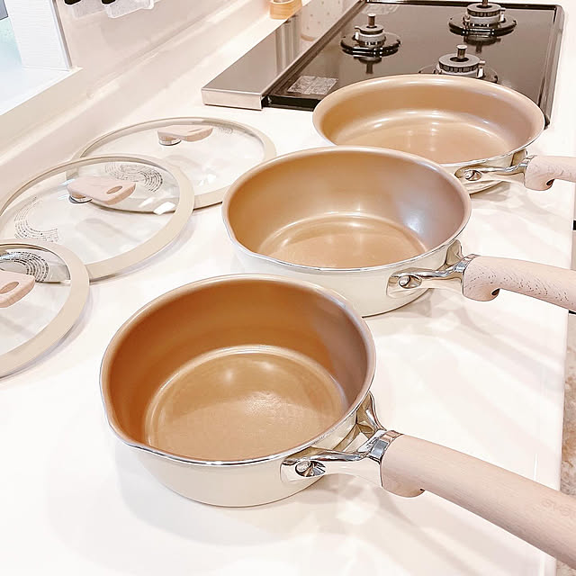 Kitchen,キッチン用品,フライパン,evercook,マンションリノベーション,ベージュ×ホワイト,ベージュインテリア,料理女子,エバークック,3LDKマンション,evercook フライパン,evercookdeco,マンション暮らし,マンションライフ,ベージュが好き♡ LiLiy.coCoの部屋
