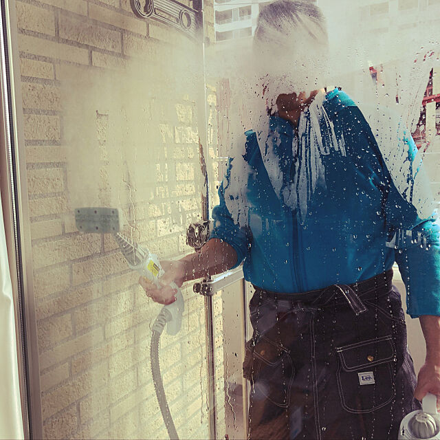 Lee エプロン,スチームクリーナー,窓ガラス掃除,大掃除 mugi1123の部屋