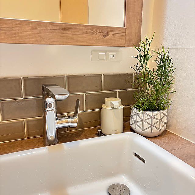 Bathroom,ブラウンインテリア,インテリア,ナチュラルインテリア,すっきり暮らす,ナチュラルな暮らし,快適な暮らし natsumiの部屋