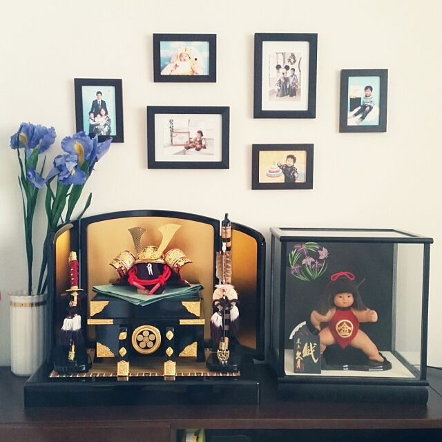 My Shelf,ニトリ,和室,兜,五月人形,こどもの日,フォトフレーム mayの部屋
