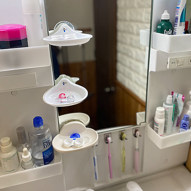 Bathroom,洗面台周り,洗面台リメイク,洗面台,セリアの石鹸置き,セリアで購入,2024.10.9,使い方いろいろ,いつもありがとうございます,フォローありがとうございます mintteaの部屋