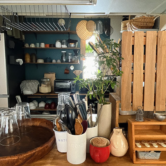 Kitchen,楽な動線,家族が心地よく,使いやすく,カウンター上,キッチン okkunの部屋
