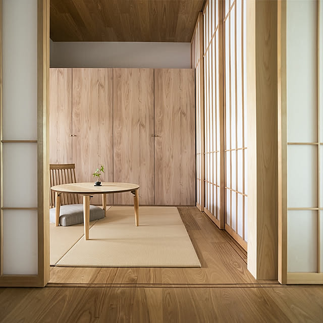 和モダンインテリア,リノベーション,中古マンション,団地リノベーション,ウッディーなインテリア,団地,障子,和室,畳,On Walls homealの部屋