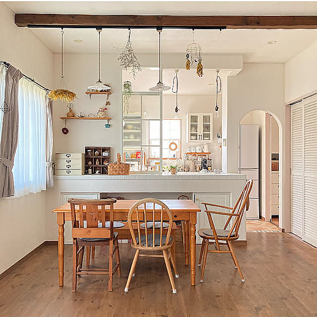 好きな風景,ナチュラルインテリア,フレンチカントリー,カフェ風インテリア,天然素材の家,Overview mami3の部屋