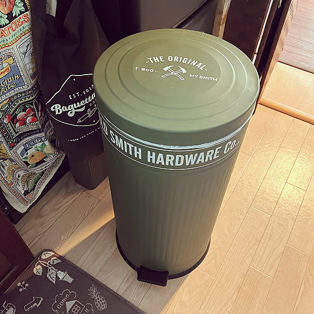 Kitchen,イベント参加,緑色が好き,ペダル式ゴミ箱,お気に入りの雑貨,ごみ箱,一人暮らし,ひとり暮らし,オススメアイテム GowBooの部屋