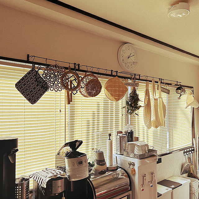 アイアンバー,セリア,100均,カフェ風,Kitchen keiko_hの部屋