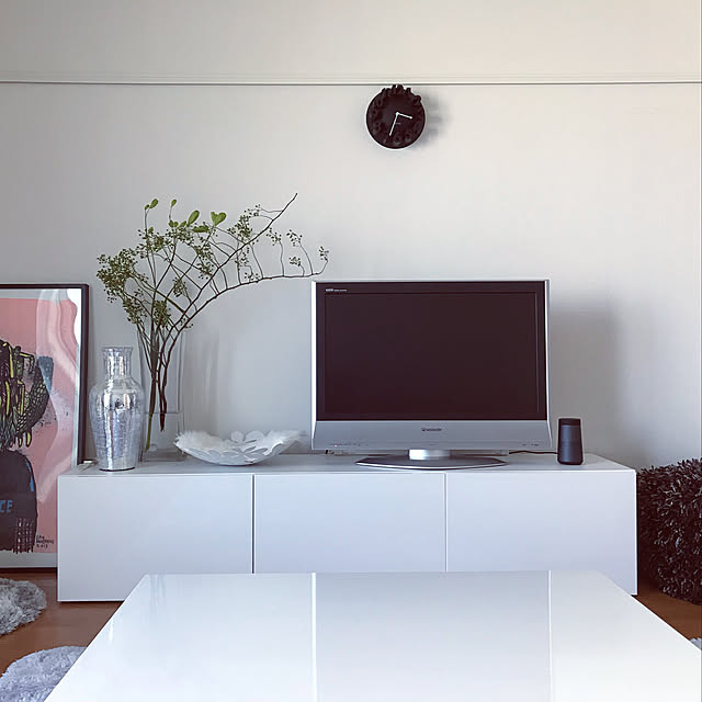 Lounge,ホワイトインテリア,IKEA,一人暮らし,1k 8畳,無印良品 hina139の部屋