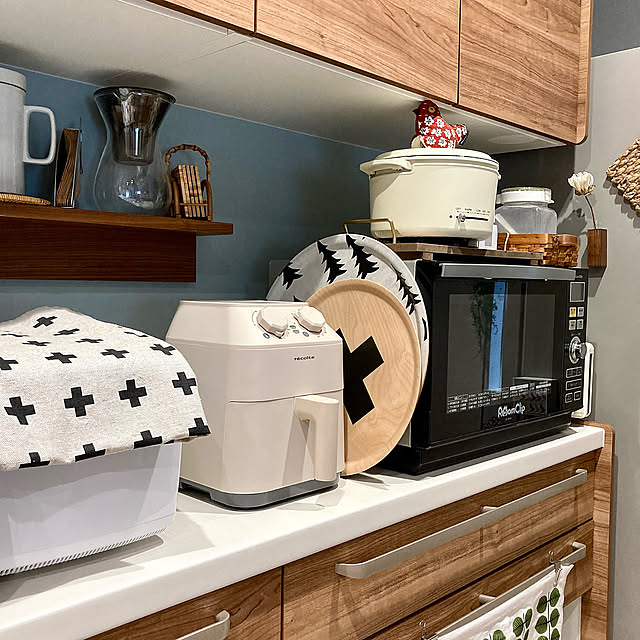 レコルト,レコルト エアーオーブン,キッチン家電,RCの出会いに感謝♡,子どもと暮らす,NO RC NO LIFE☻*,見てくださって感謝です♡,北欧雑貨,平凡な毎日に感謝◡̈♥︎,ナチュラルインテリア,飾り棚,Kitchen,RoomClipショッピング ha_ru76の部屋