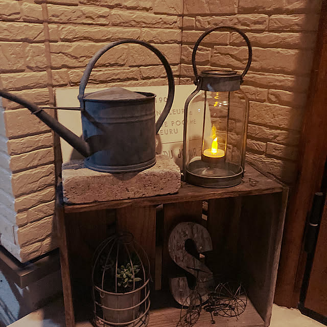 Entrance,玄関ディスプレイ,雑貨,多肉植物,100均 cocotaの部屋