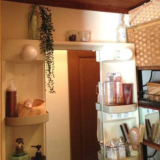 Bathroom,無印良品,フェイクグリーン,100均,セリア,洗面脱衣所 keikoの部屋