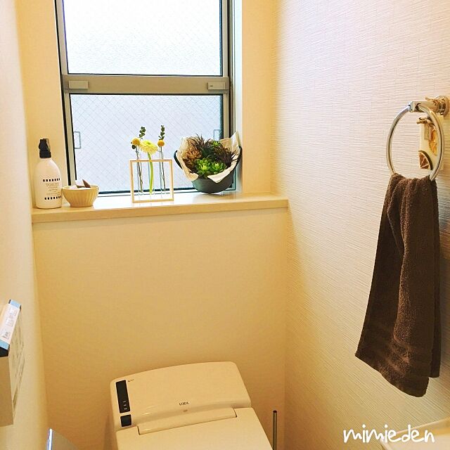 Bathroom,DAISO雑貨,メラミンスポンジ,詰め替えボトル,お掃除グッズ,花のある暮らし,入居後 mimiedenの部屋