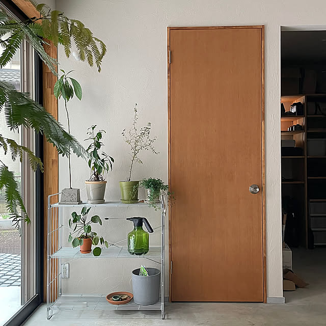 Entrance,土間がある家,土間のある暮らし,土間,ナチュラル,観葉植物,無印良品,照明 hidamarigurashi.sの部屋