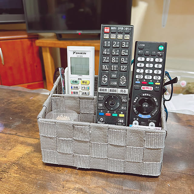 Daiso,ダイソー,リモコン収納,My Desk prelumoの部屋