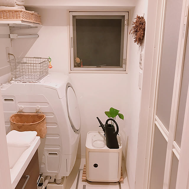 Bathroom,コンポニビリ スクエアエレメント,コンポニビリ,カルテル コンポニビリ,カルテル,マンション暮らし,マンションインテリア,北欧,北欧インテリア,定点観測,観葉植物 hapiの部屋