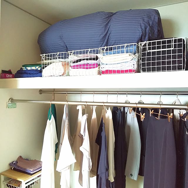 My Shelf,心地よく暮らす工夫,寝室,湿気対策,カビ対策,布団収納,布団収納袋を使わない,収納袋を使わない布団収納,片付け,シーズンオフ収納,羽毛布団収納,シーツ収納,クローゼット,クローゼット収納,押入れ,押入れ収納 rikkyの部屋
