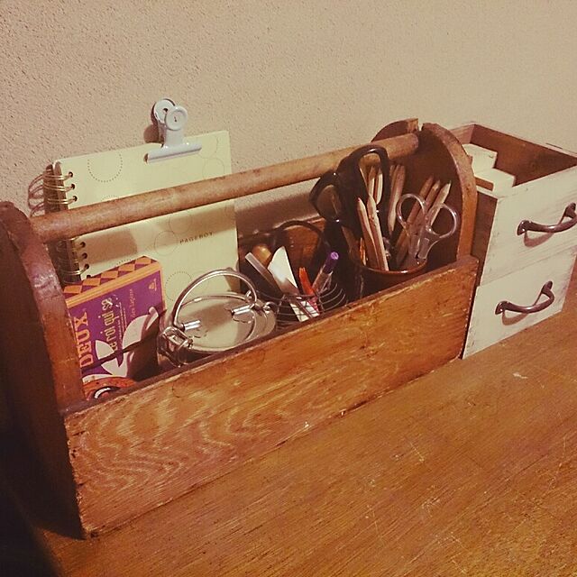 My Desk,古いもの,お裁縫箱,作業部屋 amifuuの部屋