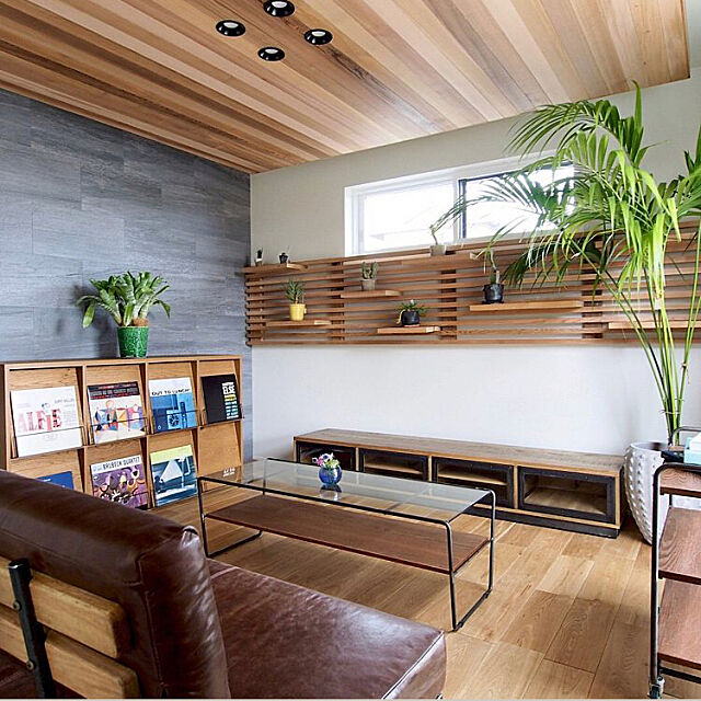 Lounge,観葉植物,男前,ソファ livingD_numazuの部屋