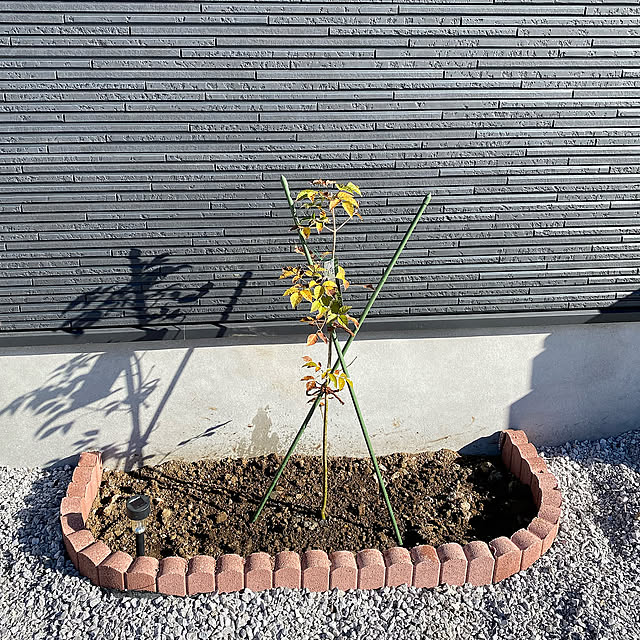 お庭改造計画♪,アオダモ,花壇ブロックDIY,花壇手作り,花壇DIY,玄関,外壁　黒,Entrance yukinoの部屋