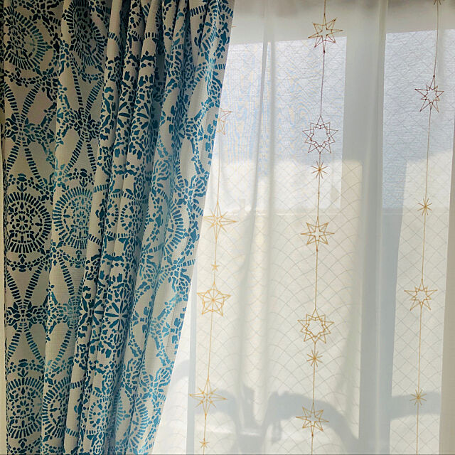 モロッコ風,カーテン,びっくりカーテン paradise_viewの部屋