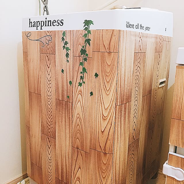 Bathroom,洗濯機リメイク,100均,セリア,リメイクシート Kimikoの部屋