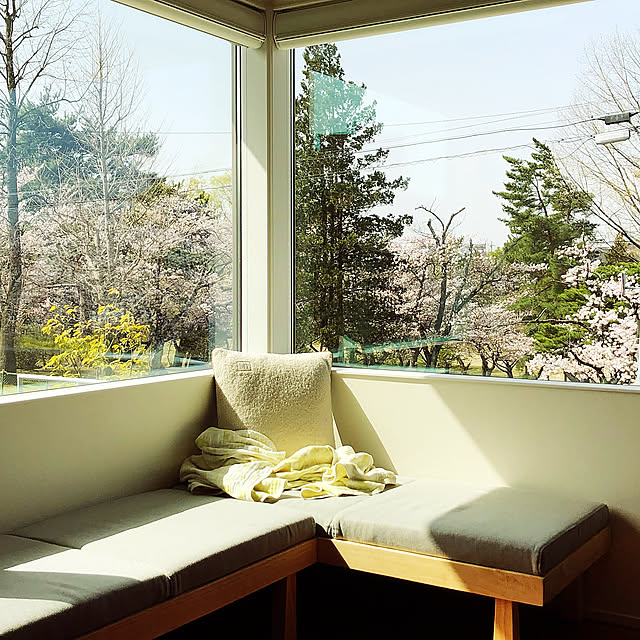 おうち花見,ウォールナット,ピクチャーウィンドウ,Overview momobekoの部屋